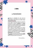 Edito du magazine L'ECHO du mois de mars 2021 sur le thème de la transmission